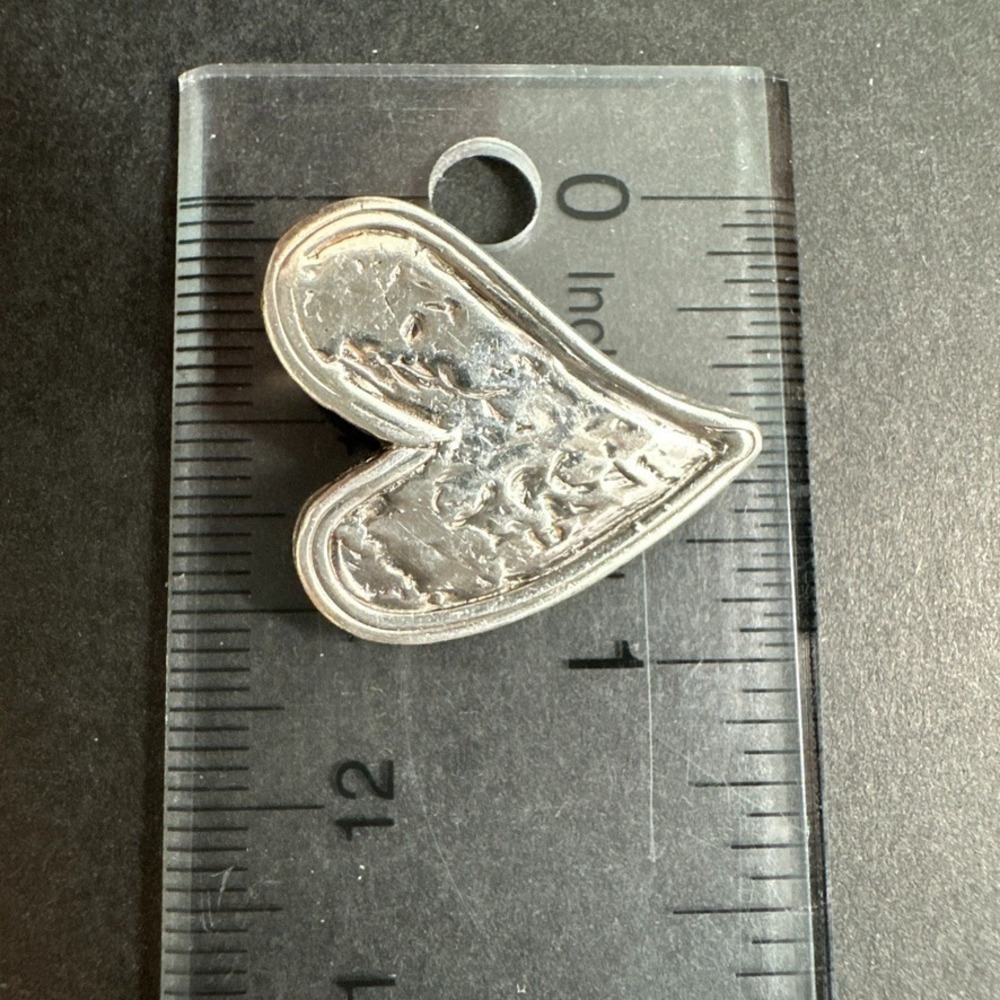 Wavy Heart Silver Charm Pendant Custom Made Jewelry #12 - Picture 7 of 7
